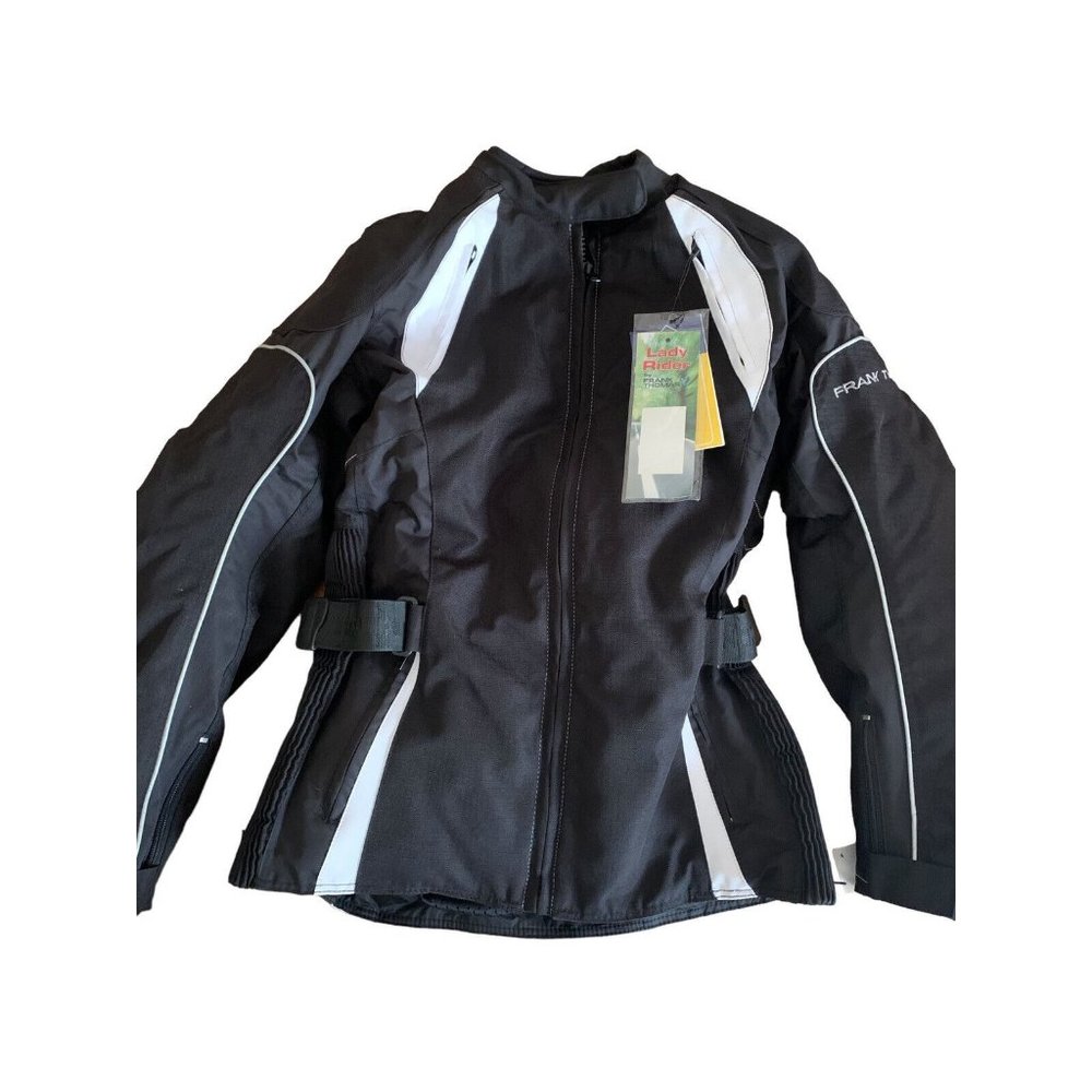 Frank Thomas Lady Rider Ladies Motorcycle Jacket, Size LS with liner Pockets